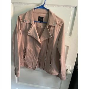 Liverpool denim moto jacket